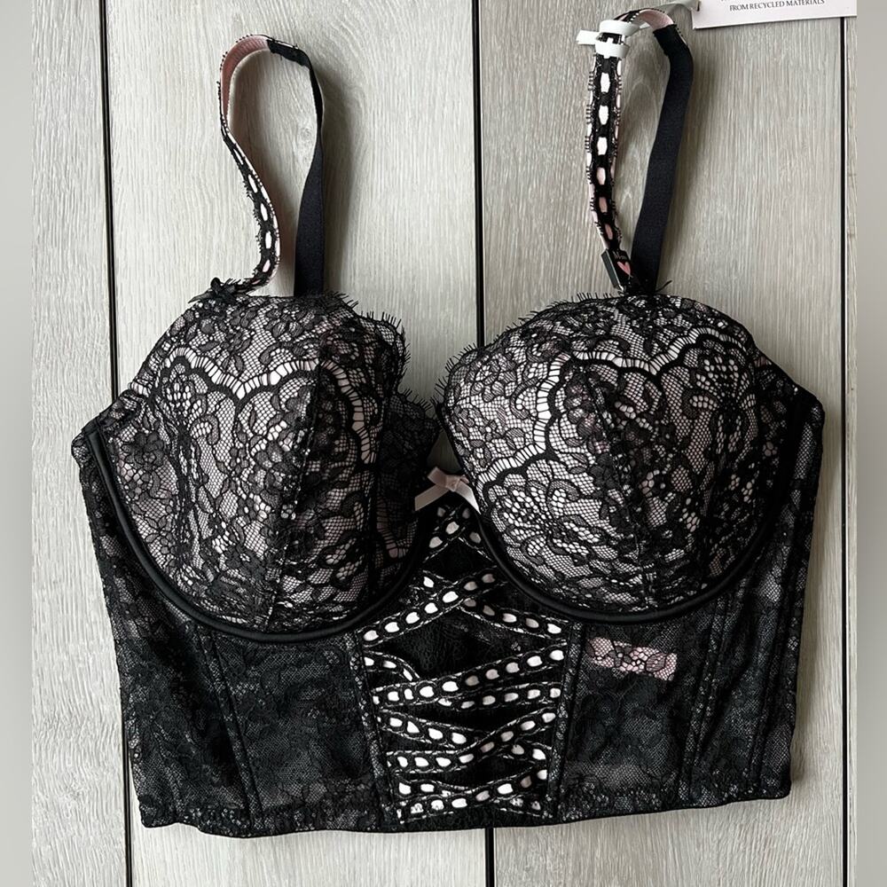 Victoria’s Secret Dream Angels new with tags Lace Longline Corset Bra NWT M-DD